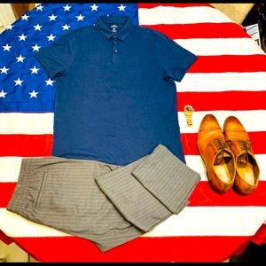 Mens H&M Navy Polo T-Shirt Size Medium